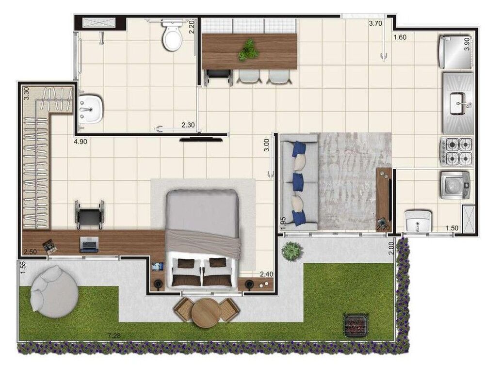 Apartamento, 2 quartos, 41 m² - Foto 3