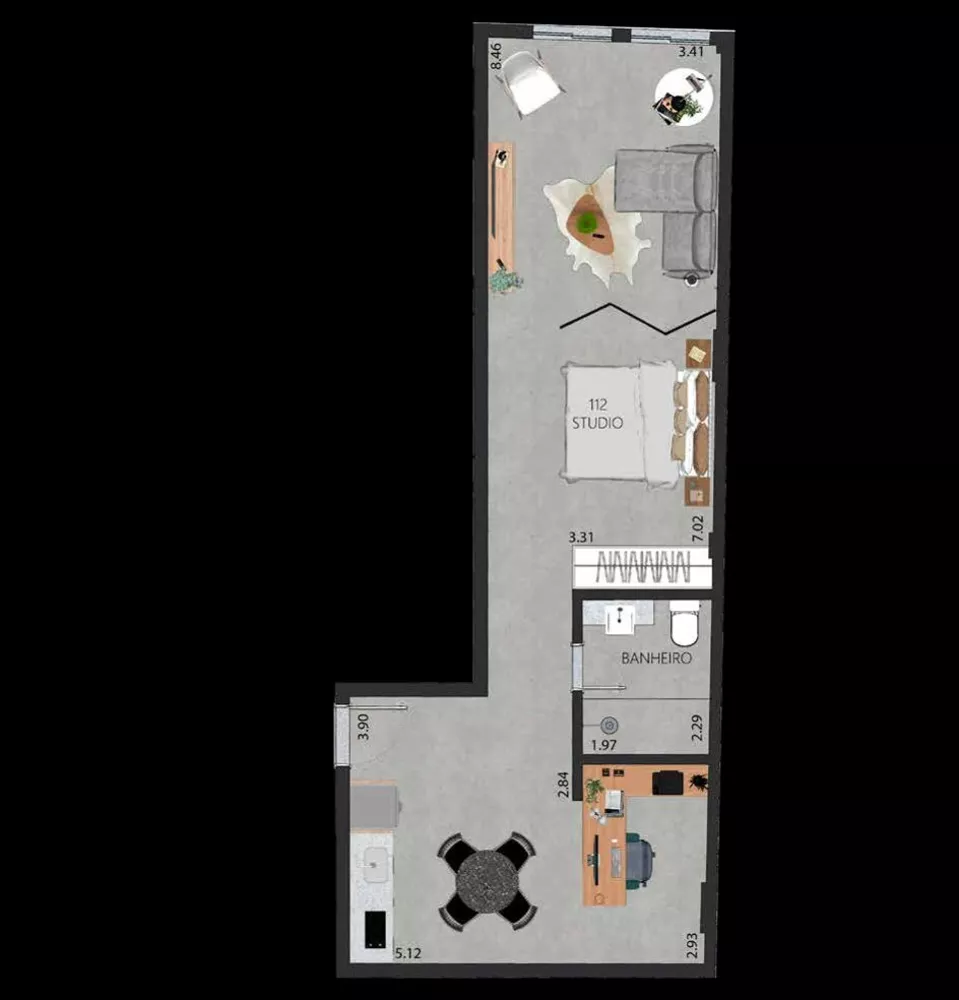 Apartamento, 1 quarto, 48 m² - Foto 31