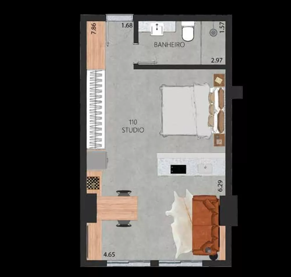 Apartamento, 1 quarto, 48 m² - Foto 34