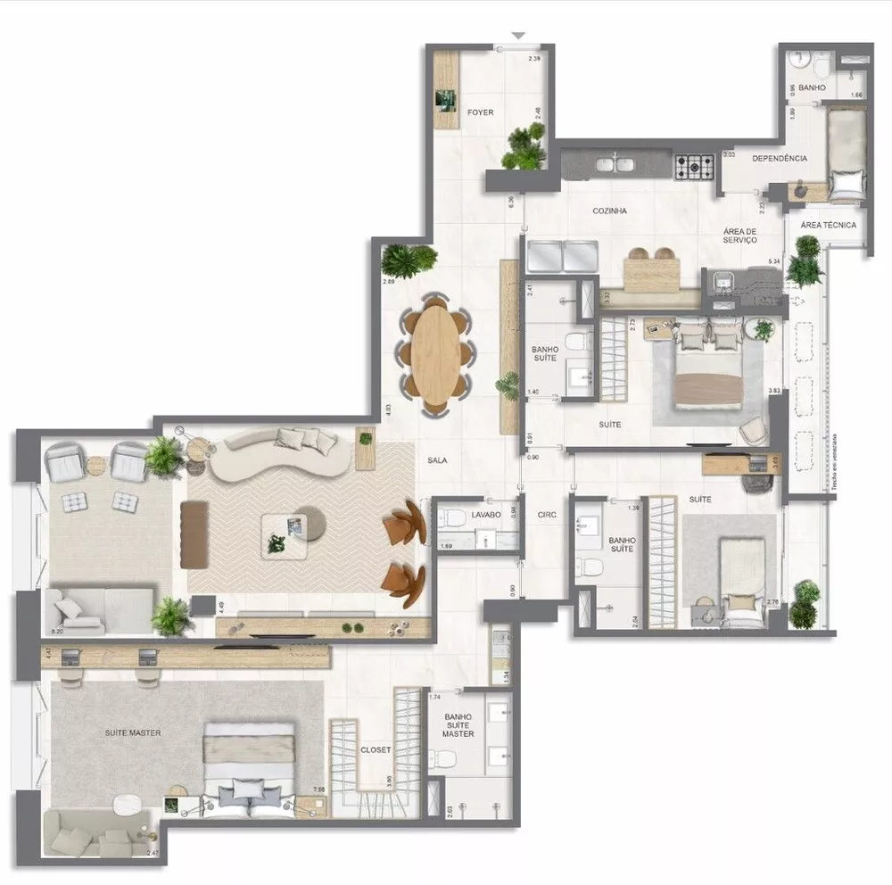 Apartamento, 3 quartos, 131 m² - Foto 58