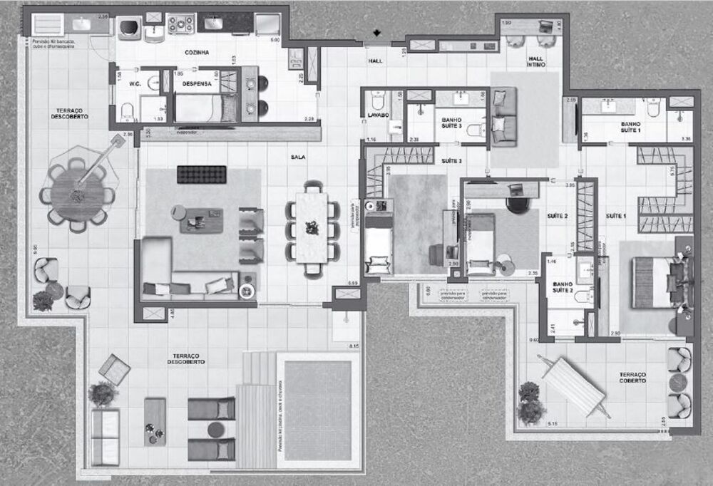 Apartamento à venda com 2 quartos, 154m² - Foto 7