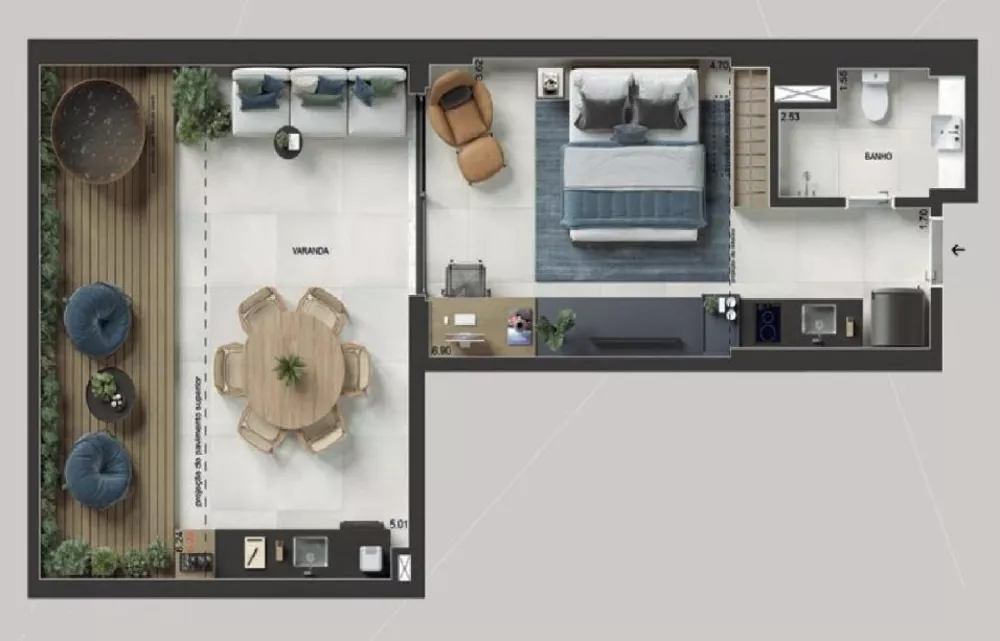 Kitnet-Studio, 81 m² - Foto 15