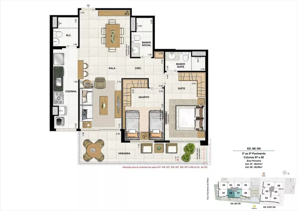 Apartamento, 2 quartos, 89 m² - Foto 9