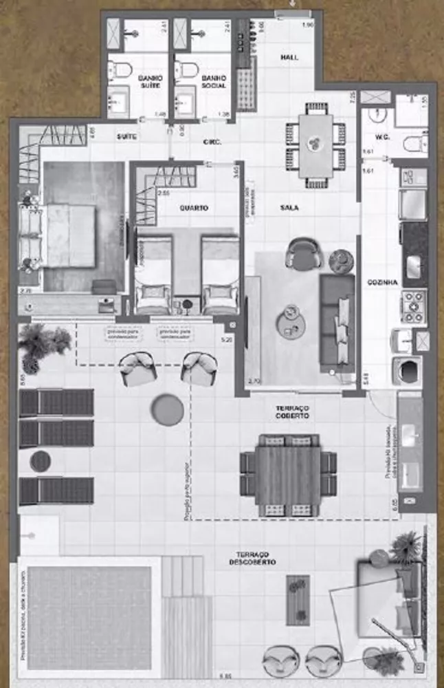 Apartamento, 3 quartos, 192 m² - Foto 1