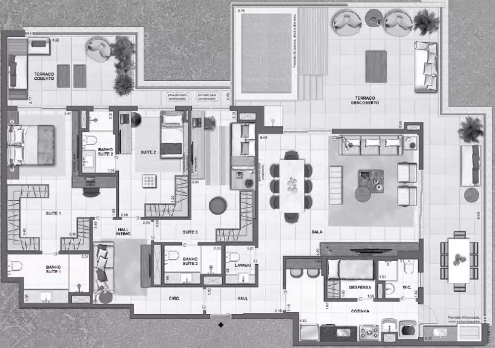 Apartamento, 3 quartos, 192 m² - Foto 11