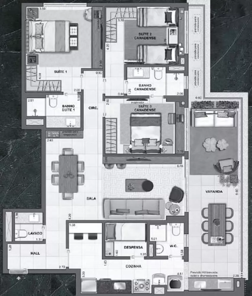 Apartamento, 3 quartos, 192 m² - Foto 20