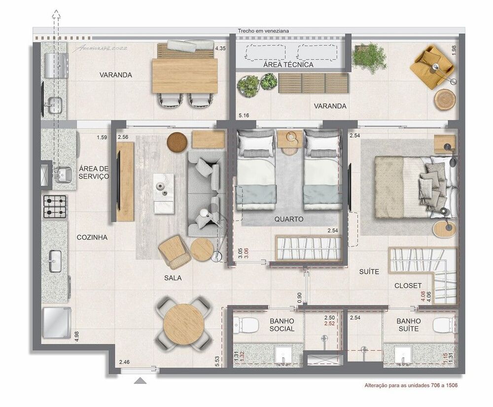 Apartamento, 2 quartos, 77 m² - Foto 32
