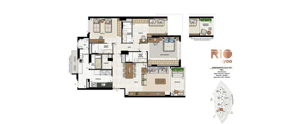 Apartamento, 3 quartos, 155 m² - Foto 45