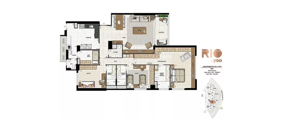 Apartamento, 3 quartos, 155 m² - Foto 25