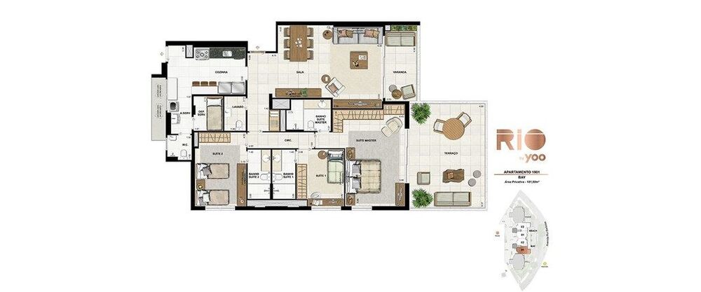 Apartamento, 3 quartos, 155 m² - Foto 43