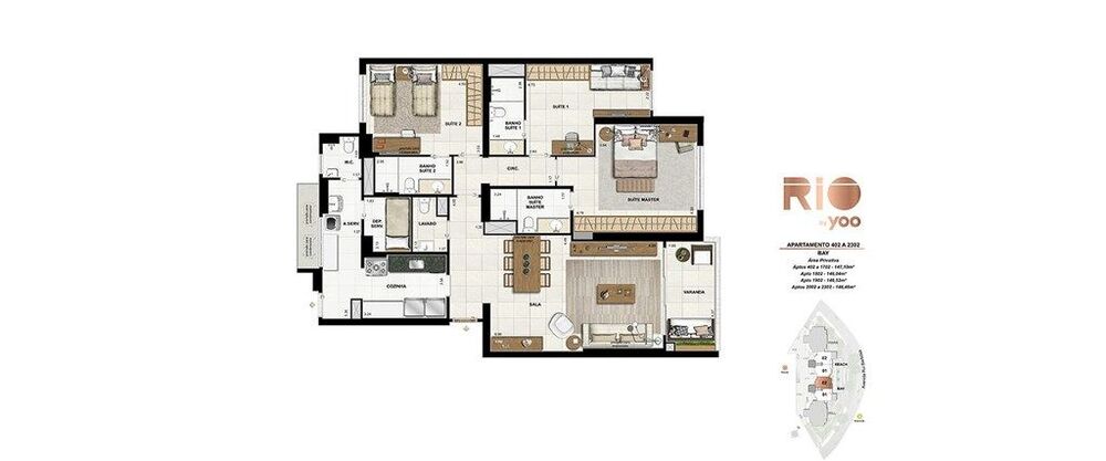 Apartamento, 3 quartos, 155 m² - Foto 44