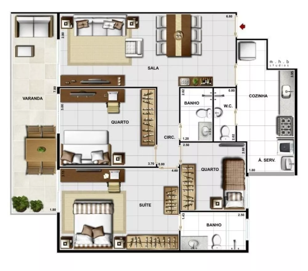 Apartamento, 3 quartos, 88 m² - Foto 51