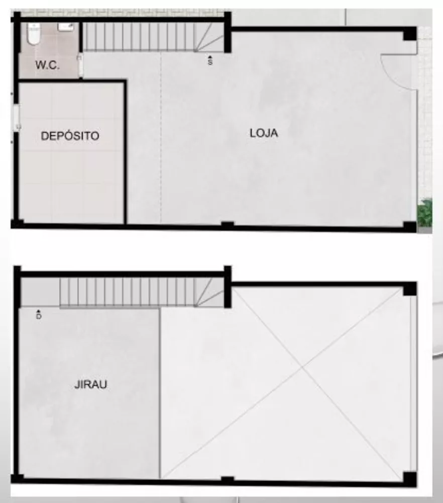 Loja-Salão, 80 m² - Foto 2