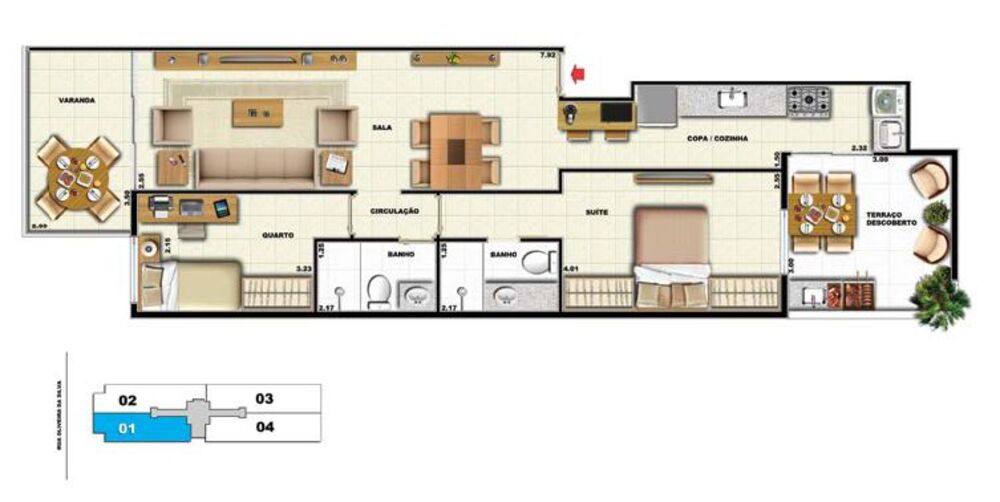 Apartamento, 2 quartos, 68 m² - Foto 11