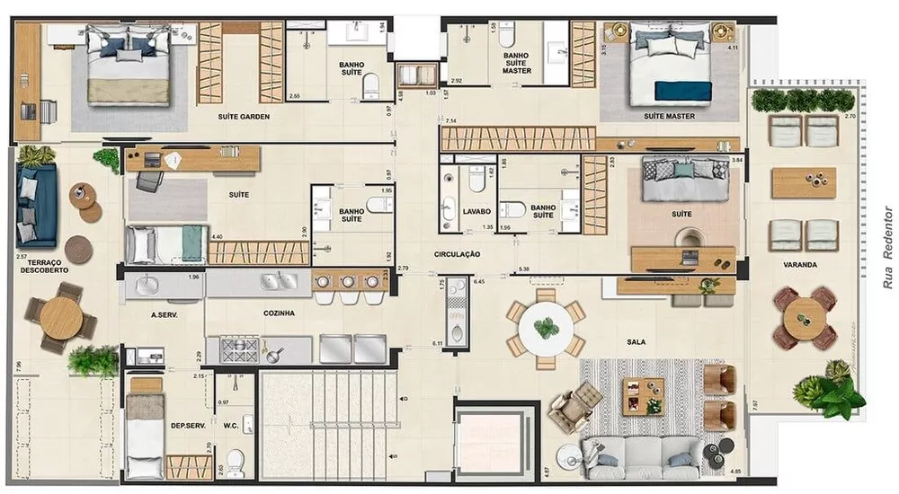 Apartamento, 4 quartos, 195 m² - Foto 2