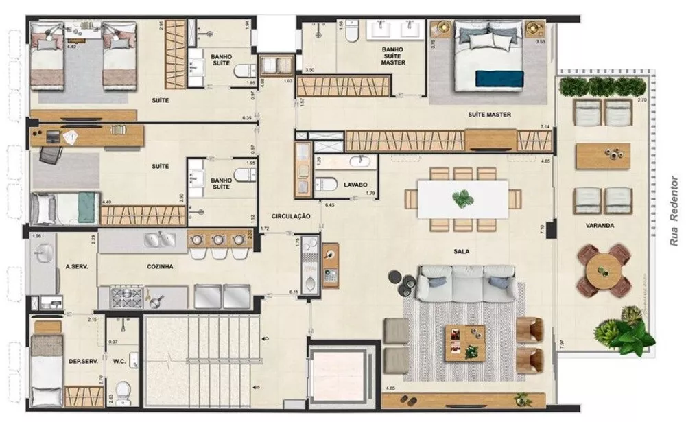 Apartamento, 4 quartos, 195 m² - Foto 3