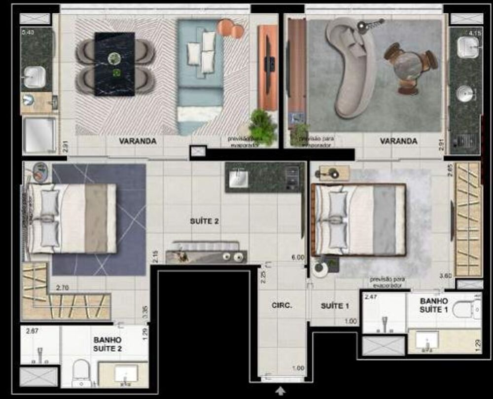 Apartamento, 2 quartos, 70 m² - Foto 5