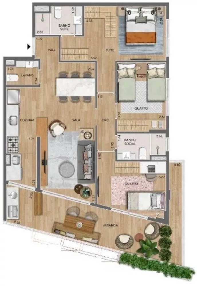 Apartamento, 2 quartos, 80 m² - Foto 11