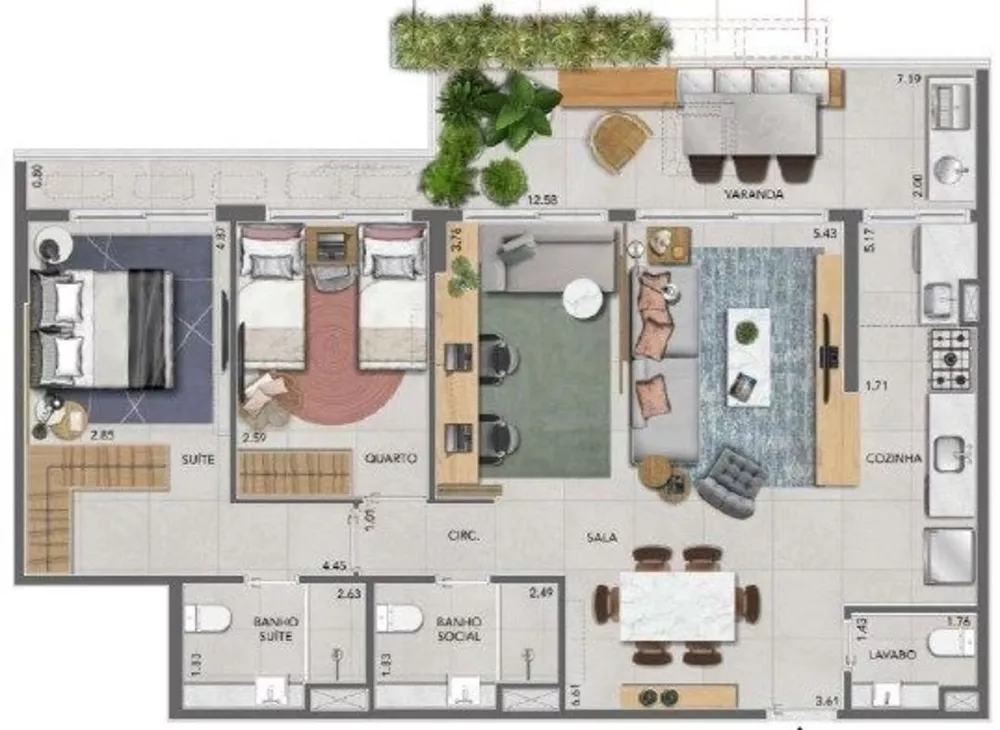 Apartamento, 2 quartos, 80 m² - Foto 23