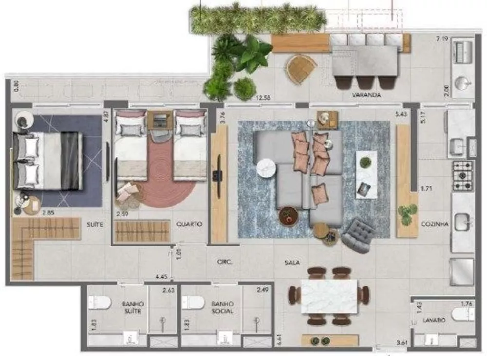 Apartamento, 2 quartos, 80 m² - Foto 21
