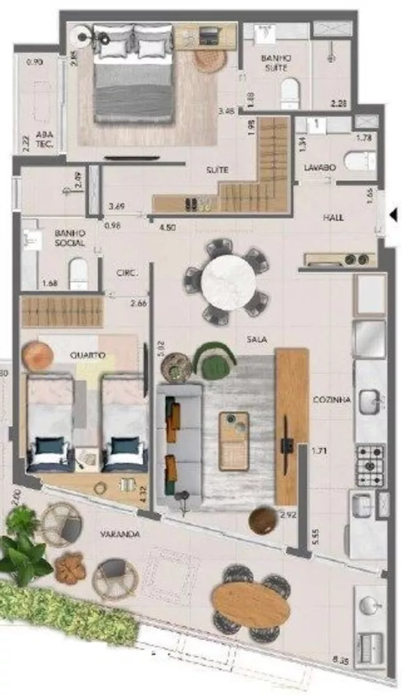 Apartamento, 2 quartos, 80 m² - Foto 4