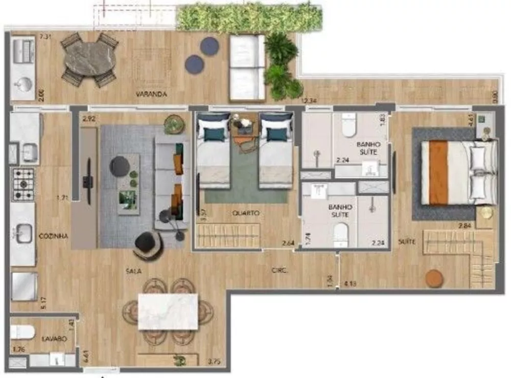 Apartamento, 2 quartos, 80 m² - Foto 24