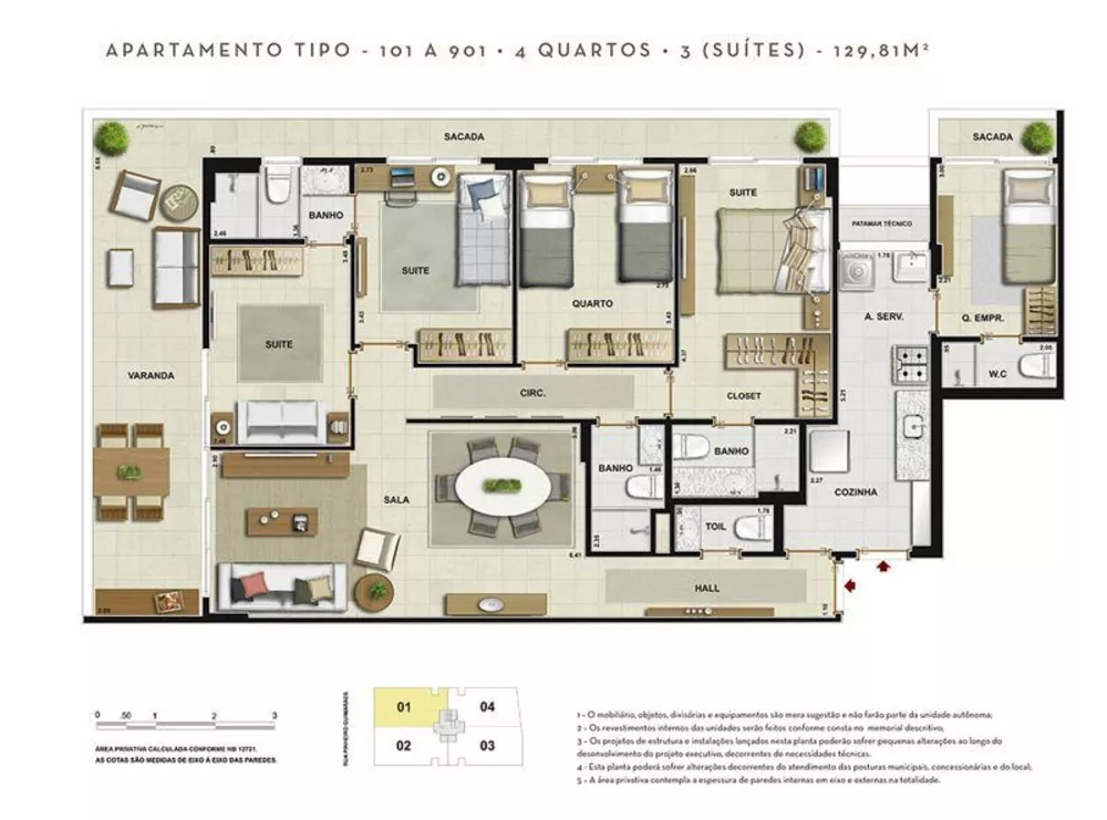Cobertura, 4 quartos, 253 m² - Foto 33