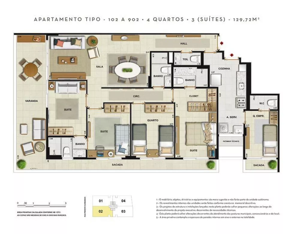 Cobertura, 4 quartos, 253 m² - Foto 26