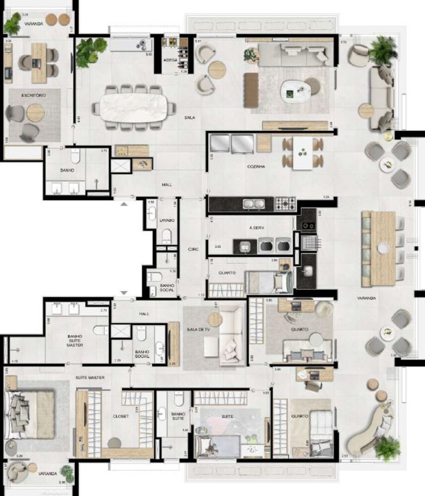 Apartamento, 4 quartos, 139 m² - Foto 6