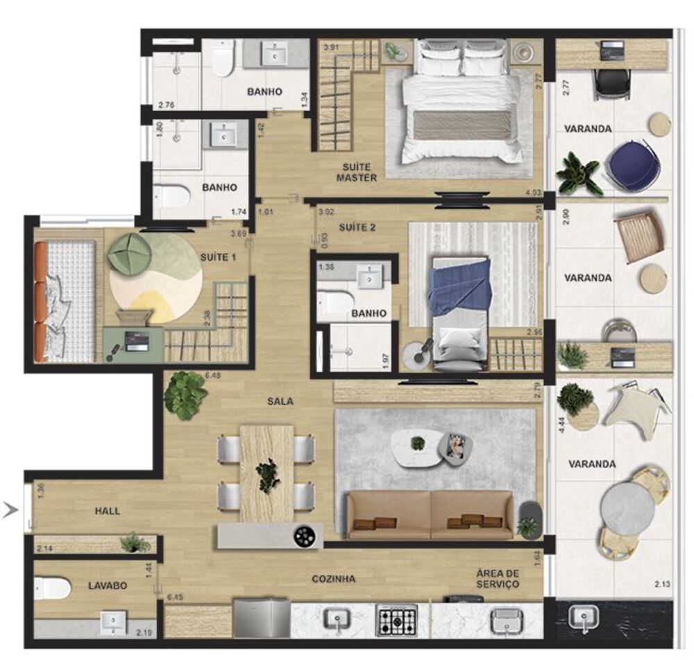 Apartamento, 3 quartos, 102 m² - Foto 21