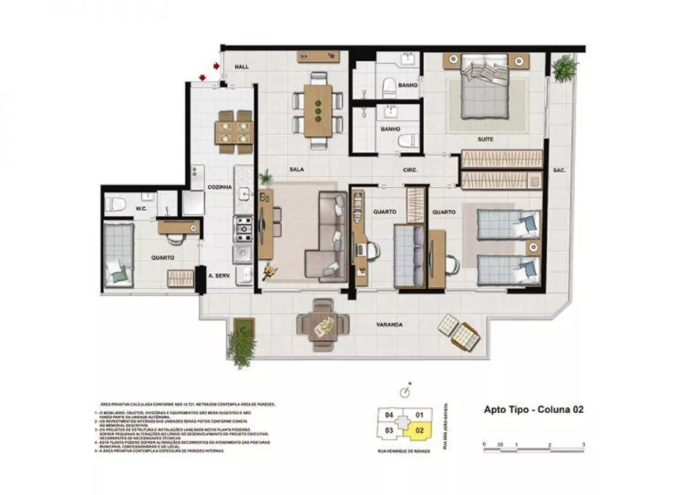 Apartamento, 3 quartos, 98 m² - Foto 12
