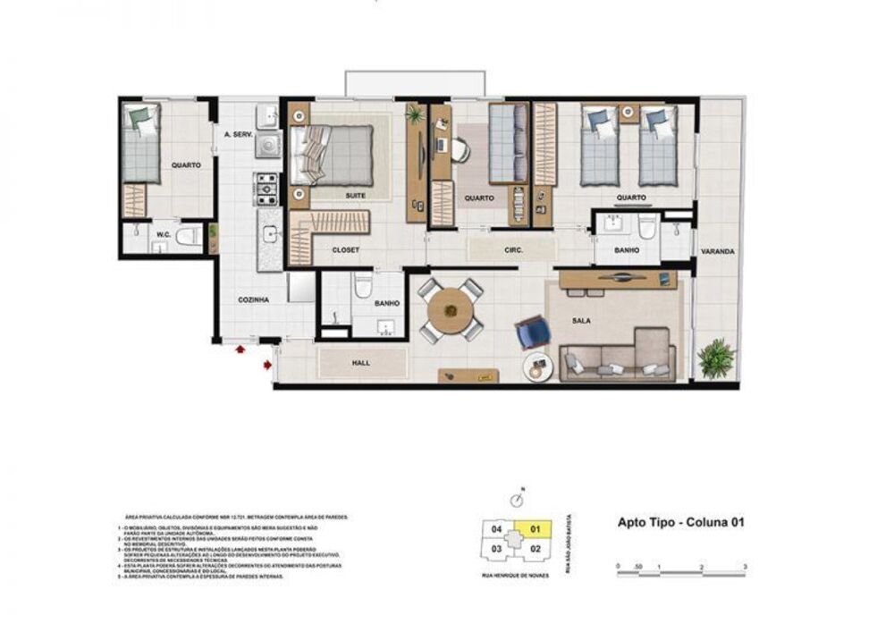 Apartamento, 3 quartos, 98 m² - Foto 10