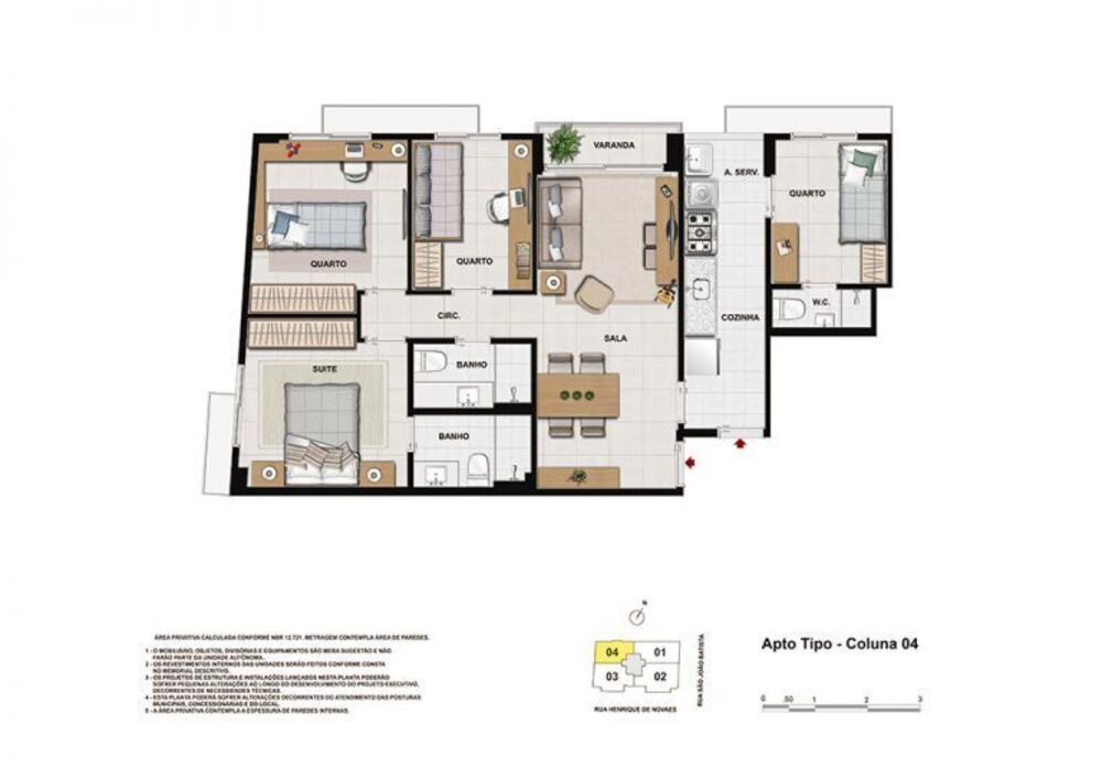 Apartamento, 3 quartos, 98 m² - Foto 11