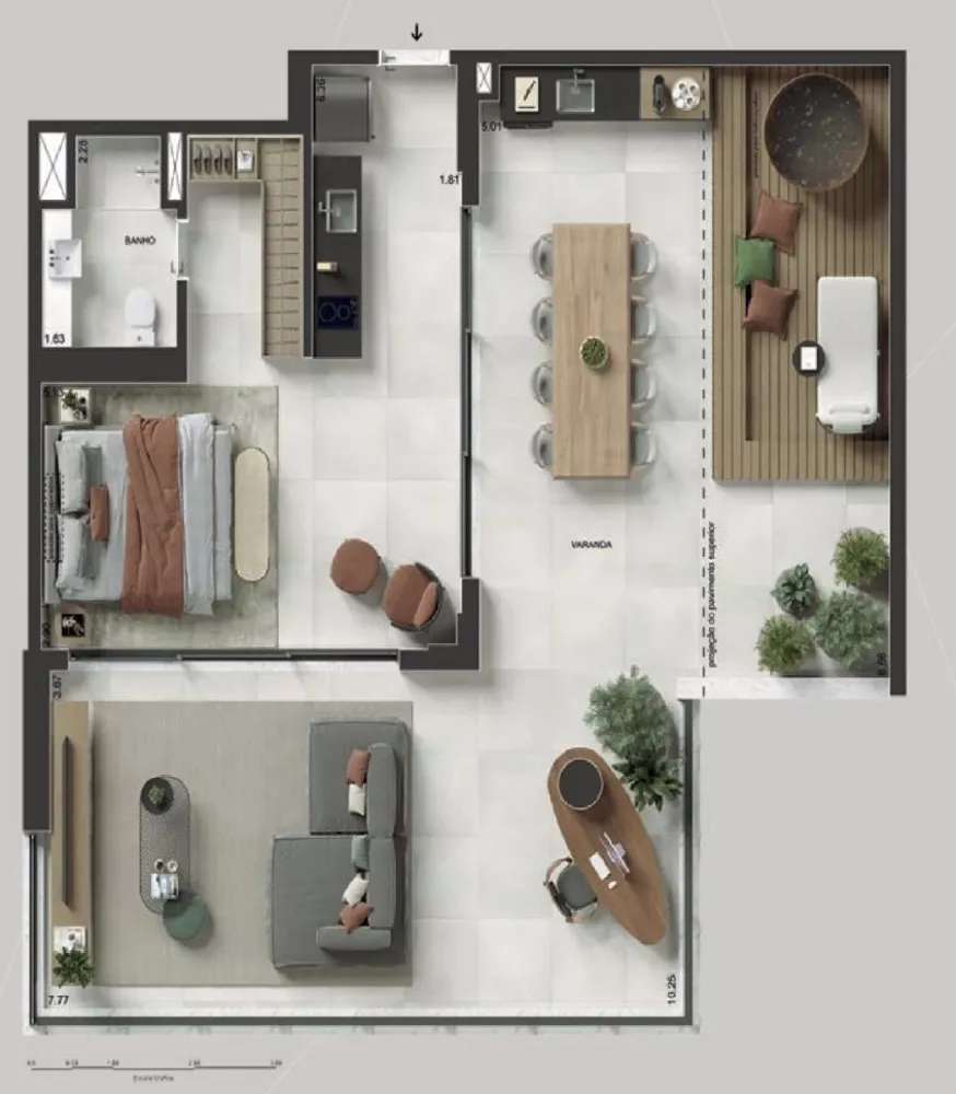 Kitnet-Studio, 45 m² - Foto 12