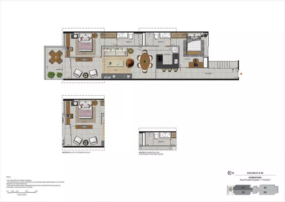 Cobertura, 2 quartos, 185 m² - Foto 12