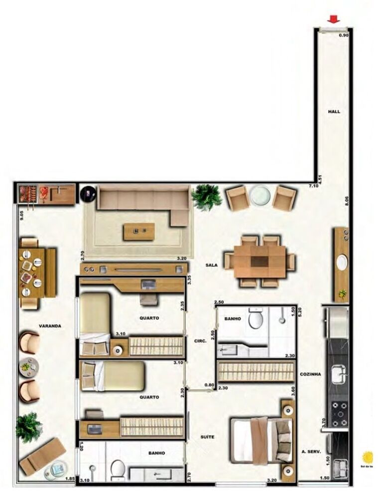 Cobertura, 221 m² - Foto 5