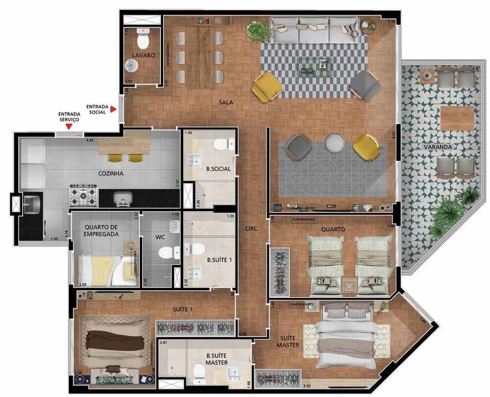 Apartamento, 4 quartos, 135 m² - Foto 12