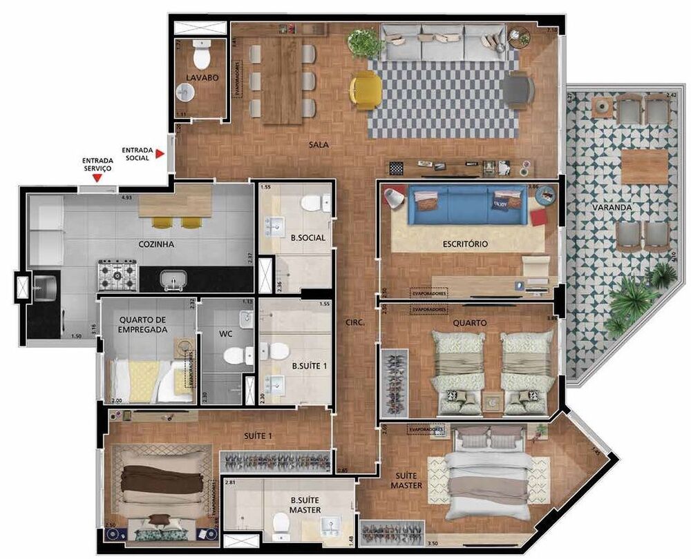 Apartamento, 4 quartos, 135 m² - Foto 18
