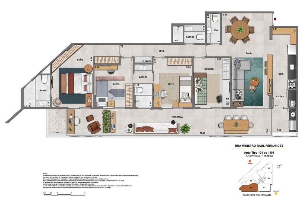 Apartamento, 4 quartos, 130 m² - Foto 3