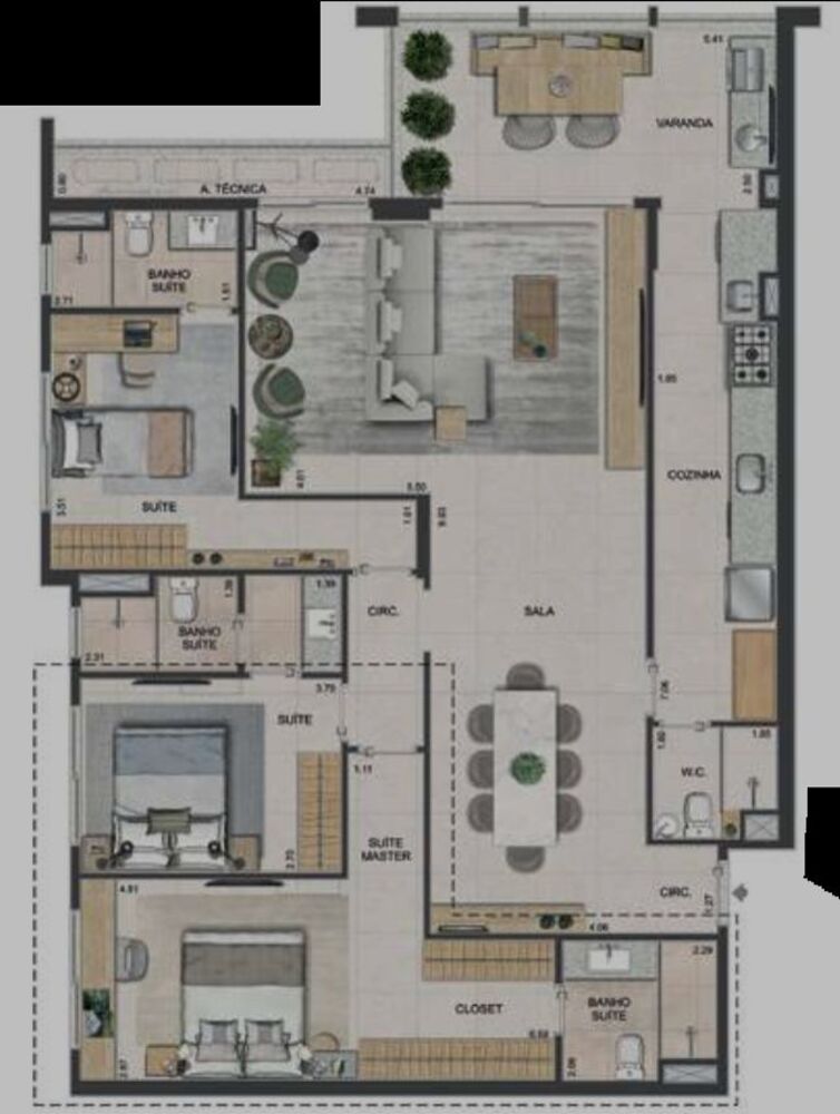 Apartamento, 3 quartos, 106 m² - Foto 39