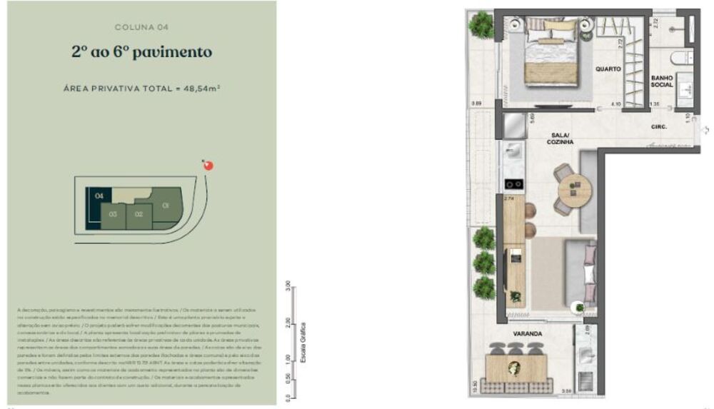 Apartamento, 1 quarto, 48 m² - Foto 22