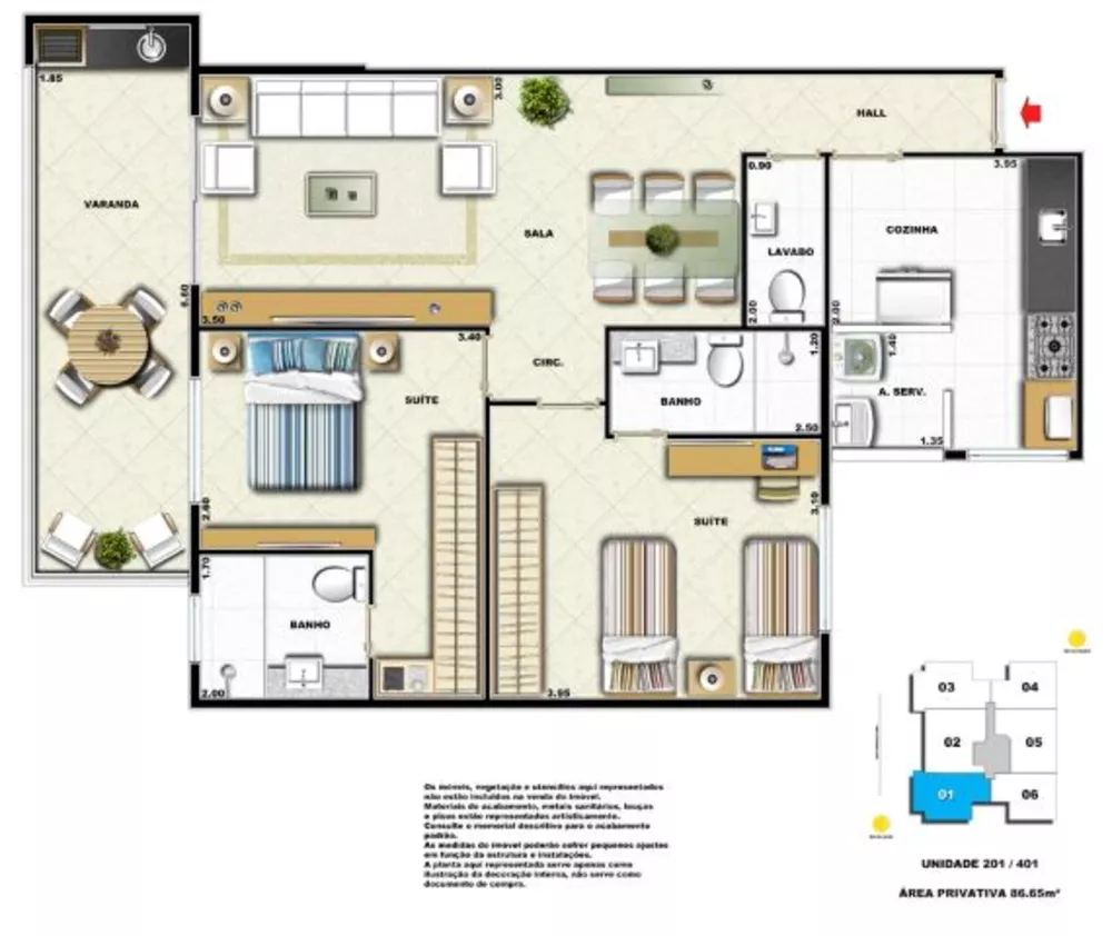 Apartamento, 2 quartos, 81 m² - Foto 32