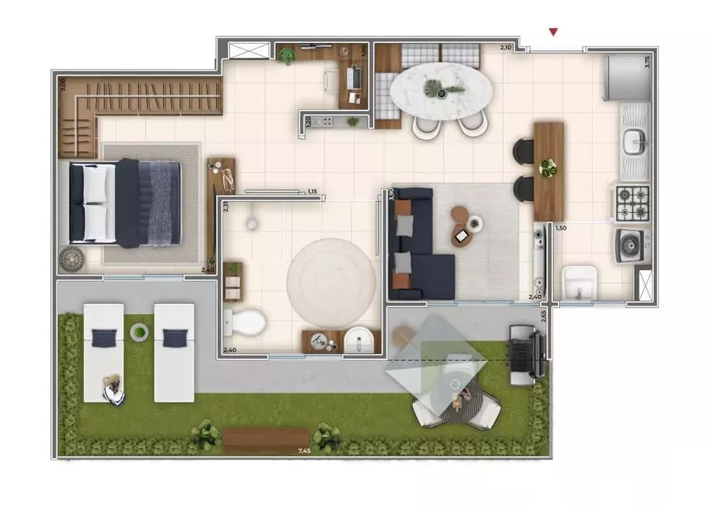 Apartamento, 1 quarto, 38 m² - Foto 20