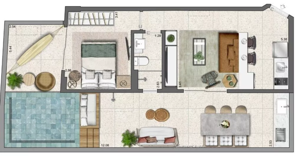 Apartamento, 1 quarto, 41 m² - Foto 29