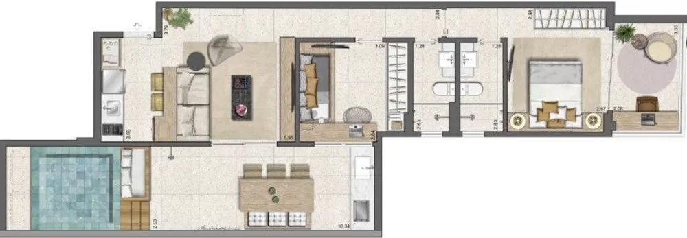 Apartamento, 1 quarto, 41 m² - Foto 23