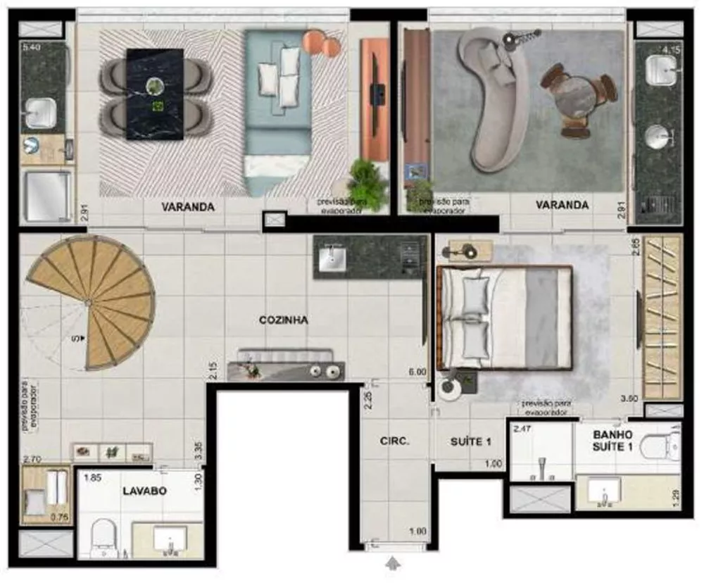 Cobertura, 2 quartos, 187 m² - Foto 35
