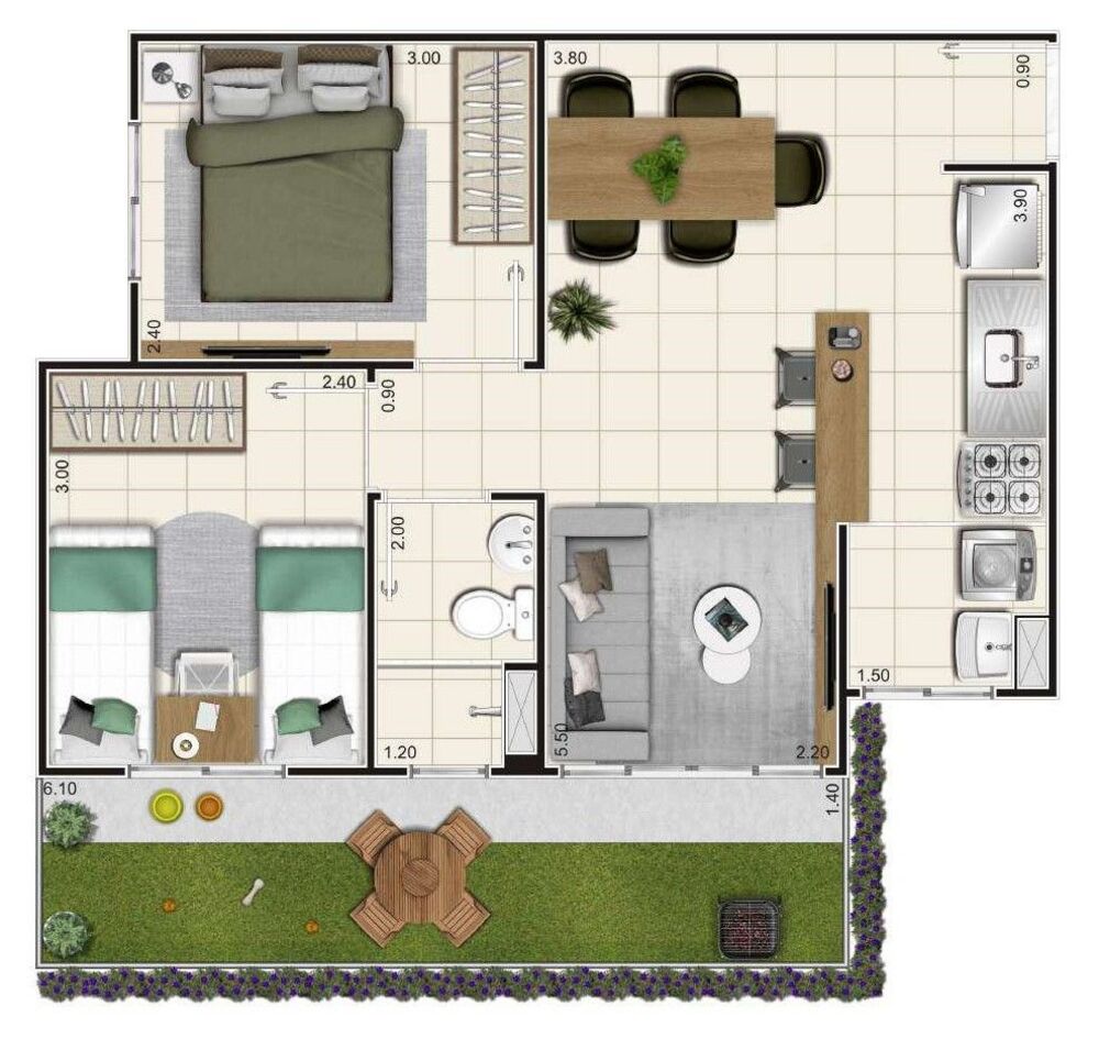 Apartamento, 2 quartos, 41 m² - Foto 17