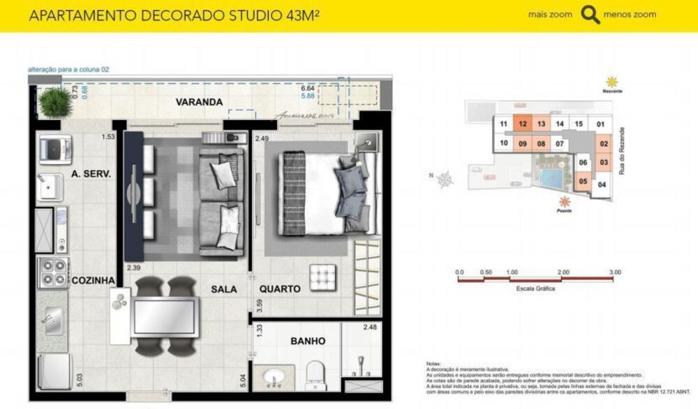 Apartamento, 1 quarto, 43 m² - Foto 13