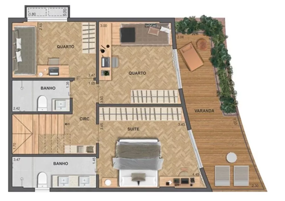 Apartamento, 1 quarto, 35 m² - Foto 28