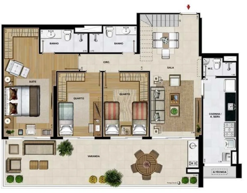 Cobertura, 4 quartos, 256 m² - Foto 26